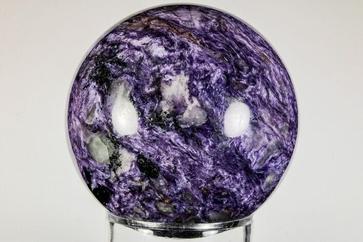 Polished Purple Charoite Sphere - Siberia #198250